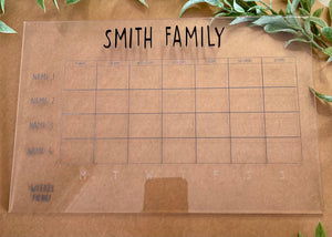 Family Monthly Planner