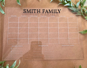 Family Monthly Planner