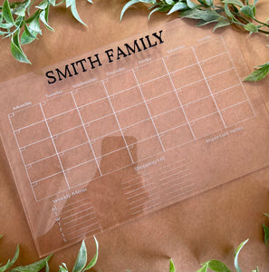 Family Monthly Planner