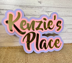 Kids Name Sign - Triple Layer