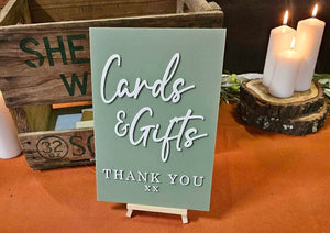 Reception Sign - Cards & Gifts