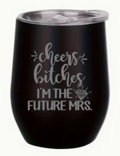 Load image into Gallery viewer, Engraved Hens Insulated Wine Tumblers
