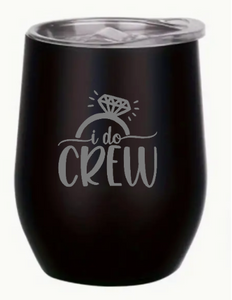 Engraved Hens Insulated Wine Tumblers