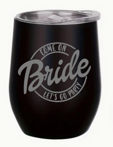 Engraved Hens Insulated Wine Tumblers