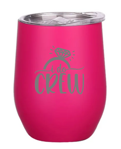 Engraved Hens Insulated Wine Tumblers