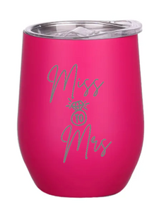 Engraved Hens Insulated Wine Tumblers