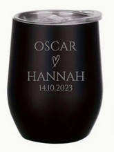 Load image into Gallery viewer, Engraved Wedding Insulated Wine Tumblers
