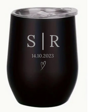 Load image into Gallery viewer, Engraved Wedding Insulated Wine Tumblers
