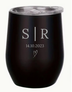 Engraved Wedding Insulated Wine Tumblers