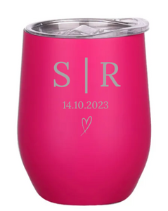 Engraved Wedding Insulated Wine Tumblers