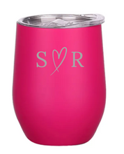 Load image into Gallery viewer, Engraved Wedding Insulated Wine Tumblers
