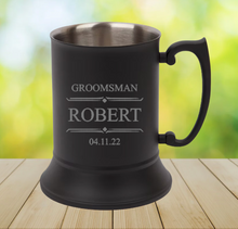 Load image into Gallery viewer, Beer Mug (Matte Black) - Wedding
