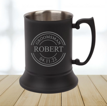 Load image into Gallery viewer, Beer Mug (Matte Black) - Wedding
