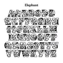 Load image into Gallery viewer, Elephant Themed Letters
