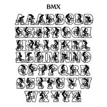 Load image into Gallery viewer, BMX Themed Letters
