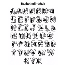 Load image into Gallery viewer, Basketball Themed Letters
