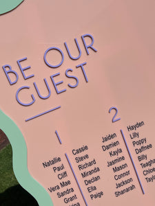 Seating Chart - Be Our Guest