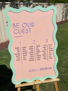 Seating Chart - Be Our Guest