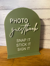 Load image into Gallery viewer, Reception Sign - Photo Guestbook
