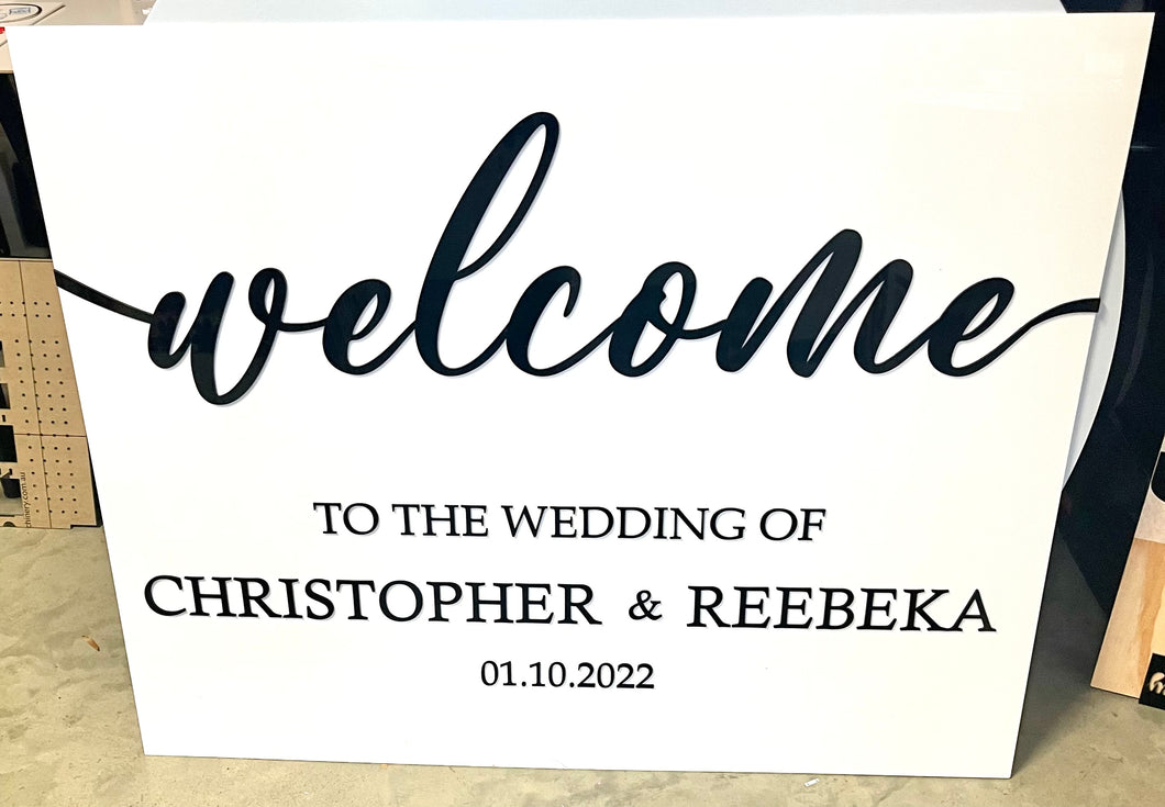 Welcome Sign - Christopher