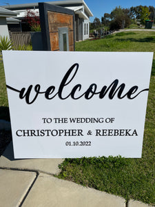 Welcome Sign - Christopher