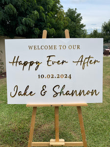 Welcome Sign - Happily Every After Party