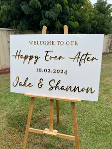 Welcome Sign - Happily Every After Party