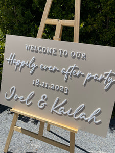 Welcome Sign - Happily Every After Party