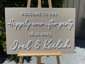 Welcome Sign - Happily Every After Party