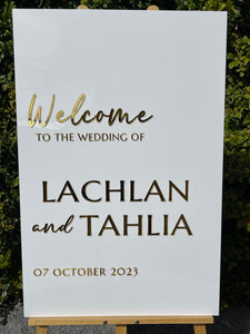Welcome Sign - Lachlan