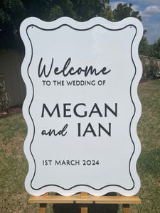 Welcome Sign - Welcome To The Wedding Of