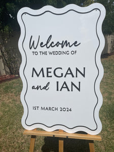 Welcome Sign - Welcome To The Wedding Of