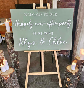 Welcome Sign - Happily Every After Party