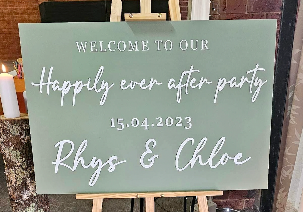 Welcome Sign - Happily Every After Party