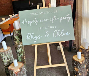 Welcome Sign - Happily Every After Party