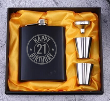 Load image into Gallery viewer, Whisky Flask Birthday Set
