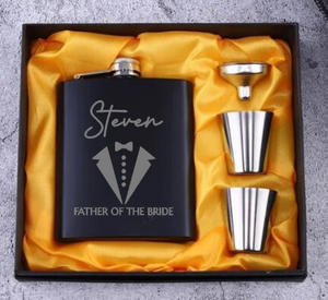 Whisky Flask Groomsmen Set