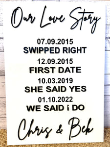 Our Love Story Sign